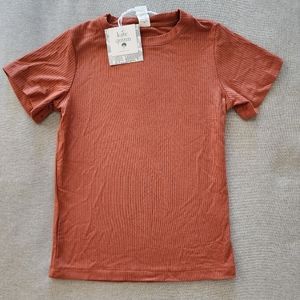 Kate Quinn Short Sleeve Tee Modal Rib Spice 8Y